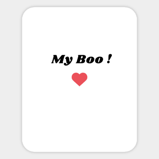 my boo Sticker